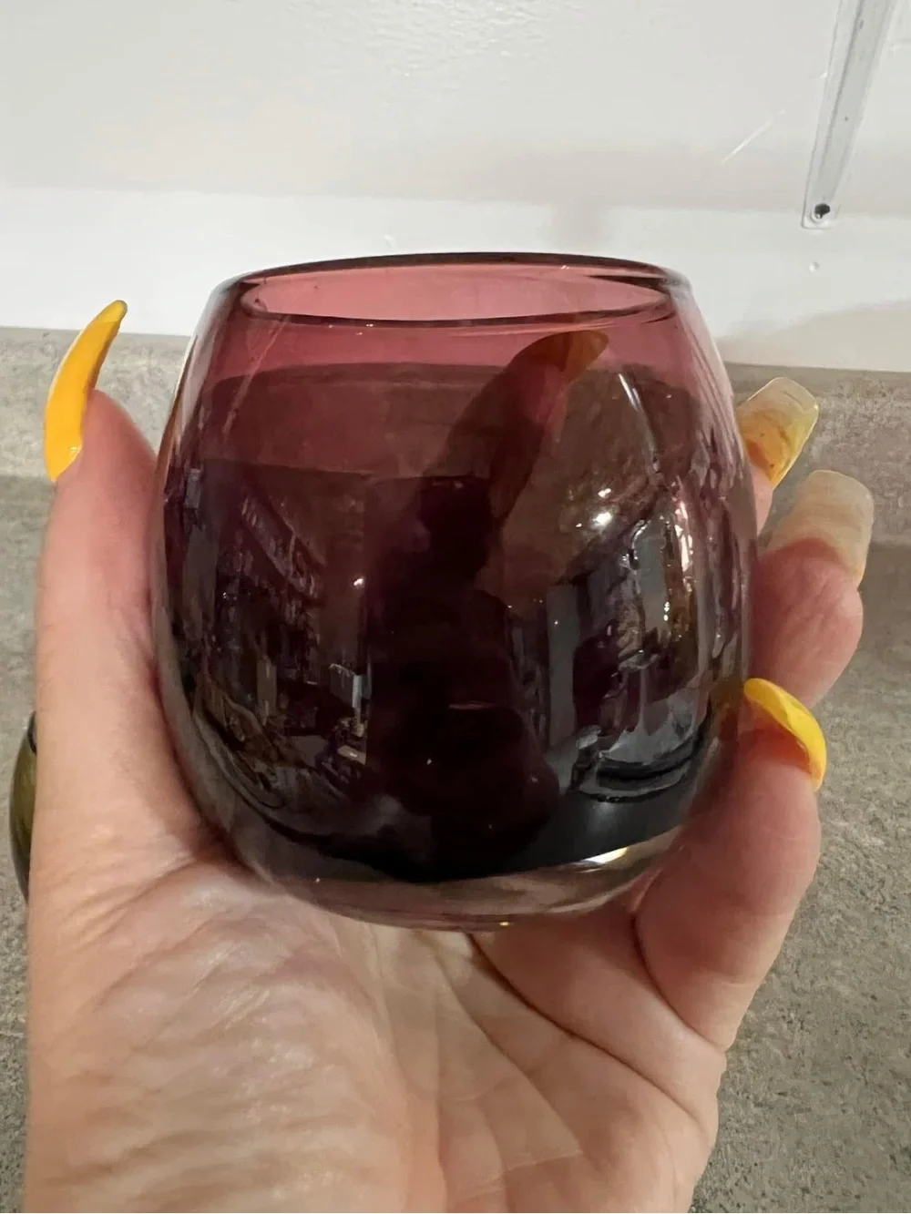 PartyLite Glass Votive Trio in Olive, Amber, Plum